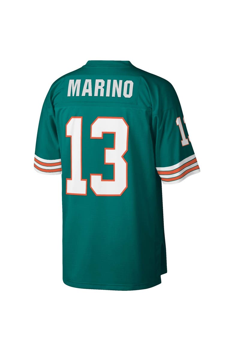 Men's Mitchell & Ness Dan Marino Aqua Miami Dolphins Legacy Replica Jersey, Alternate, color, Aqua