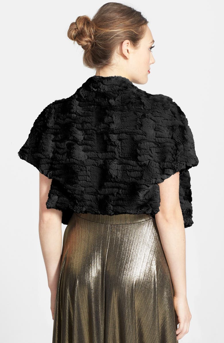 Glint Faux Fur Shrug, Alternate, color, 