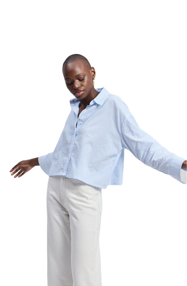 Reistor Crop it like its Hot Shirt, Alternate, color, Linear Rhythm