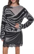 DKNY Brushed Animal Intarsia Sweater