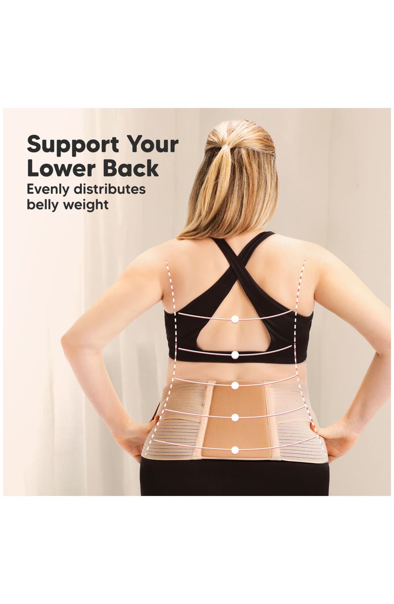 KeaBabies Nurture 2-in-1 Maternity Support Belt, Alternate, color, Classic Ivory