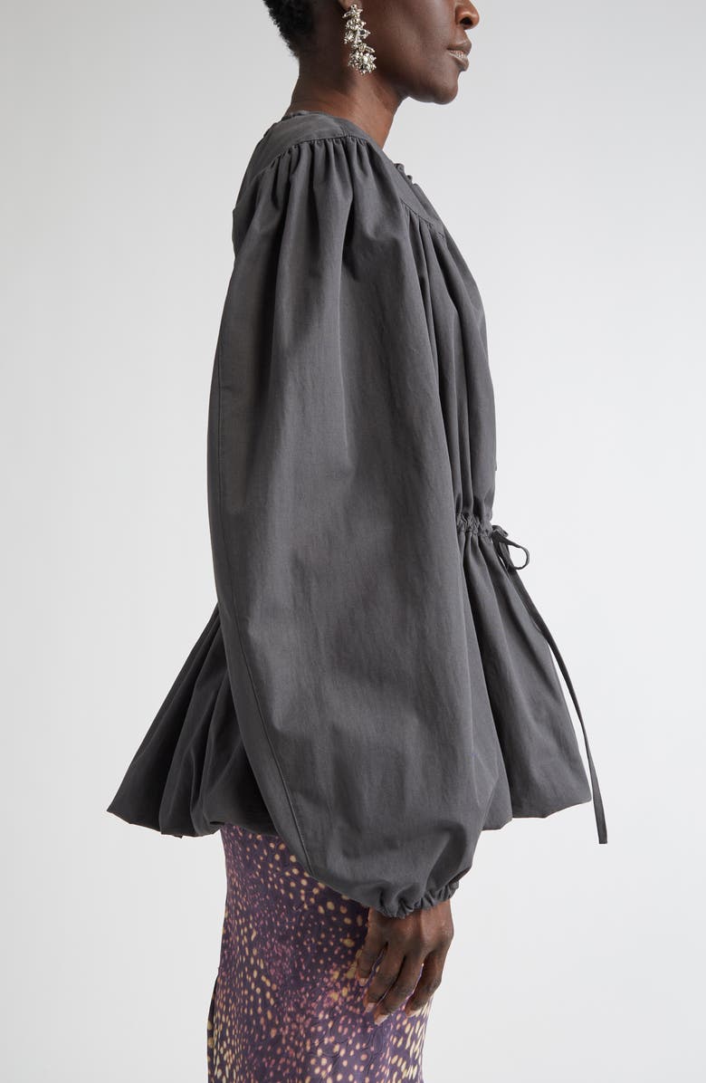 Dries Van Noten Vatner Bubble Hem Cotton Jacket, Alternate, color, 