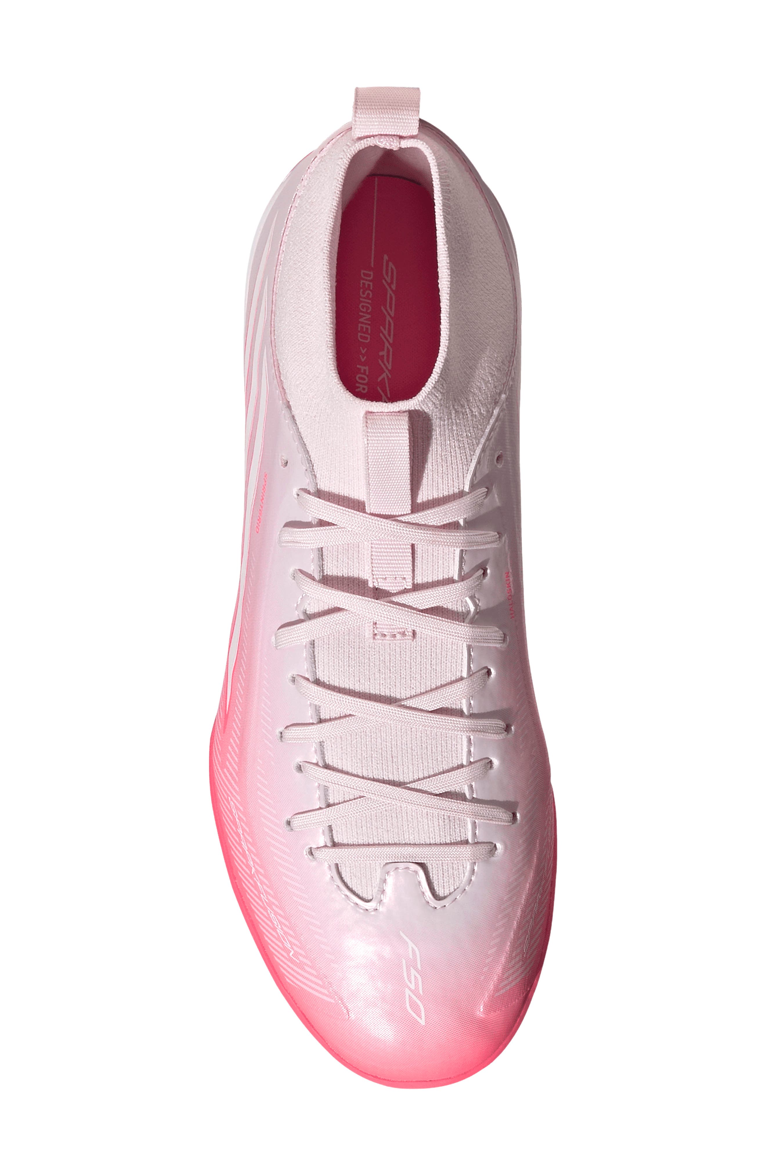 Kids' F50 Sparkfusion League Soccer Cleat, Alternate, color, TURBO/ WHITE/ PINK