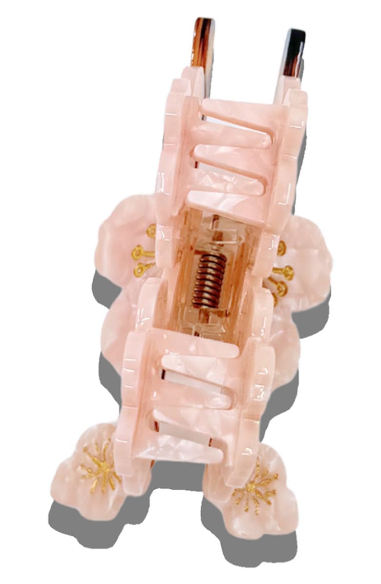 Solar Eclipse Cherry Blossom Claw Clip, Alternate, color, Cherry Pink