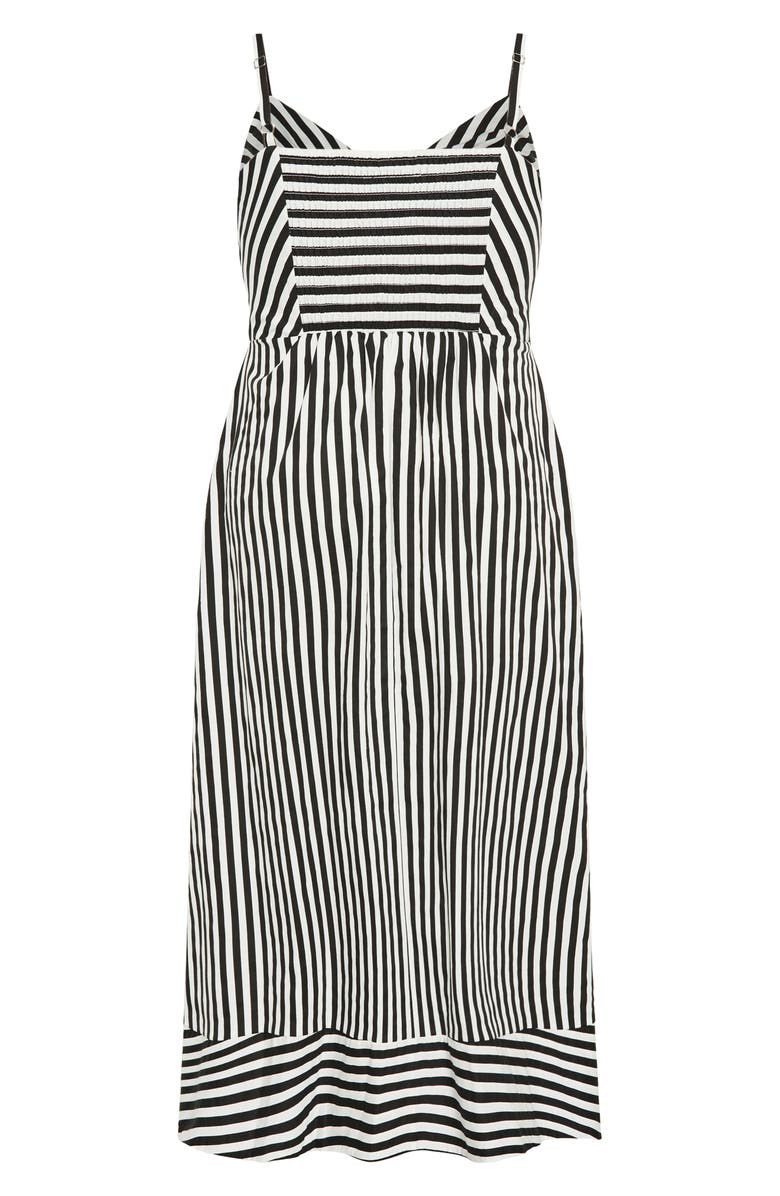 City Chic Nova Stripe Midi Dress, Alternate, color, Stripe