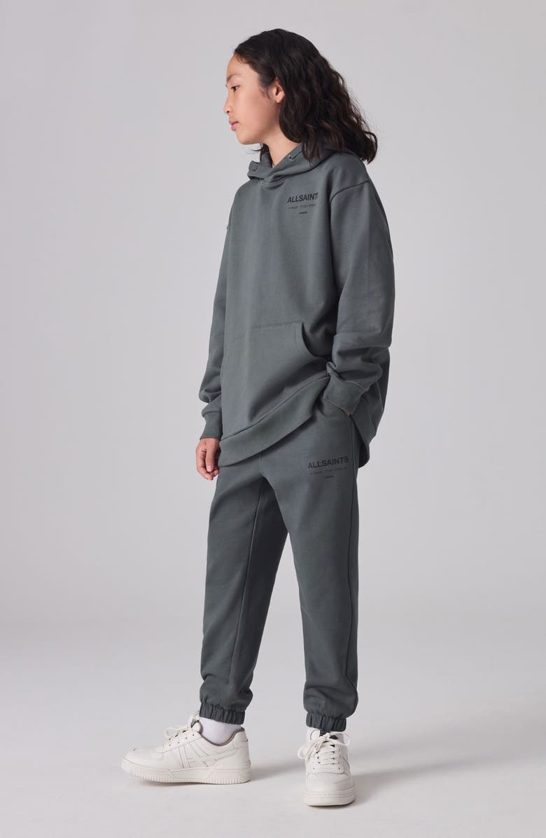 smALLSAINTS by ALLSAINTS Kids' Underground Logo Cotton Joggers, Alternate, color, Grey