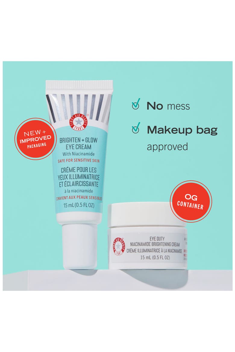 Brighten + Glow Eye Cream with Niacinamide, Alternate, color, NO COLOR
