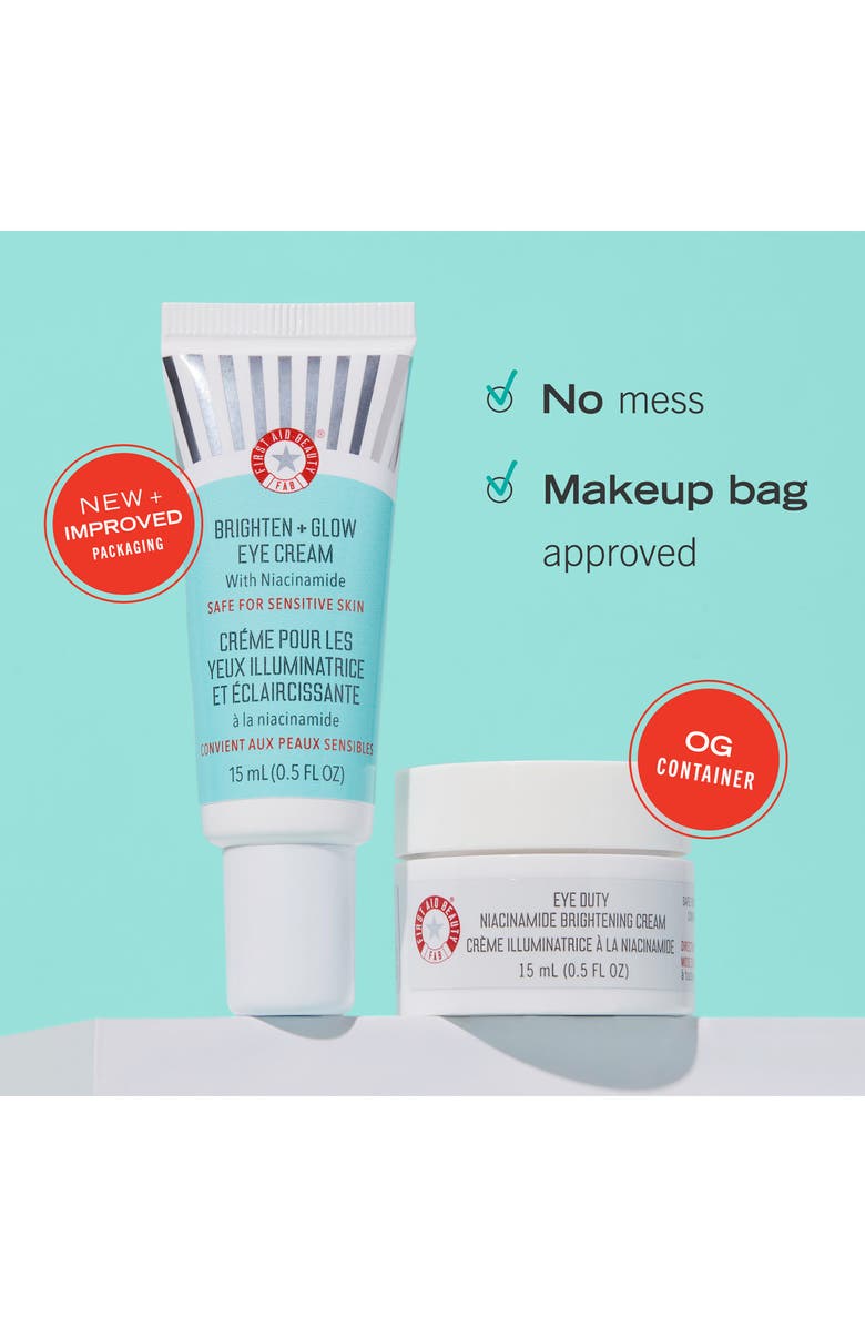 First Aid Beauty Brighten + Glow Eye Cream with Niacinamide, Alternate, color,
