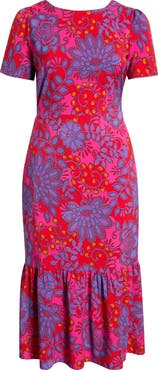 SUGARLIPS Darret Floral Ruffle Maxi Dress