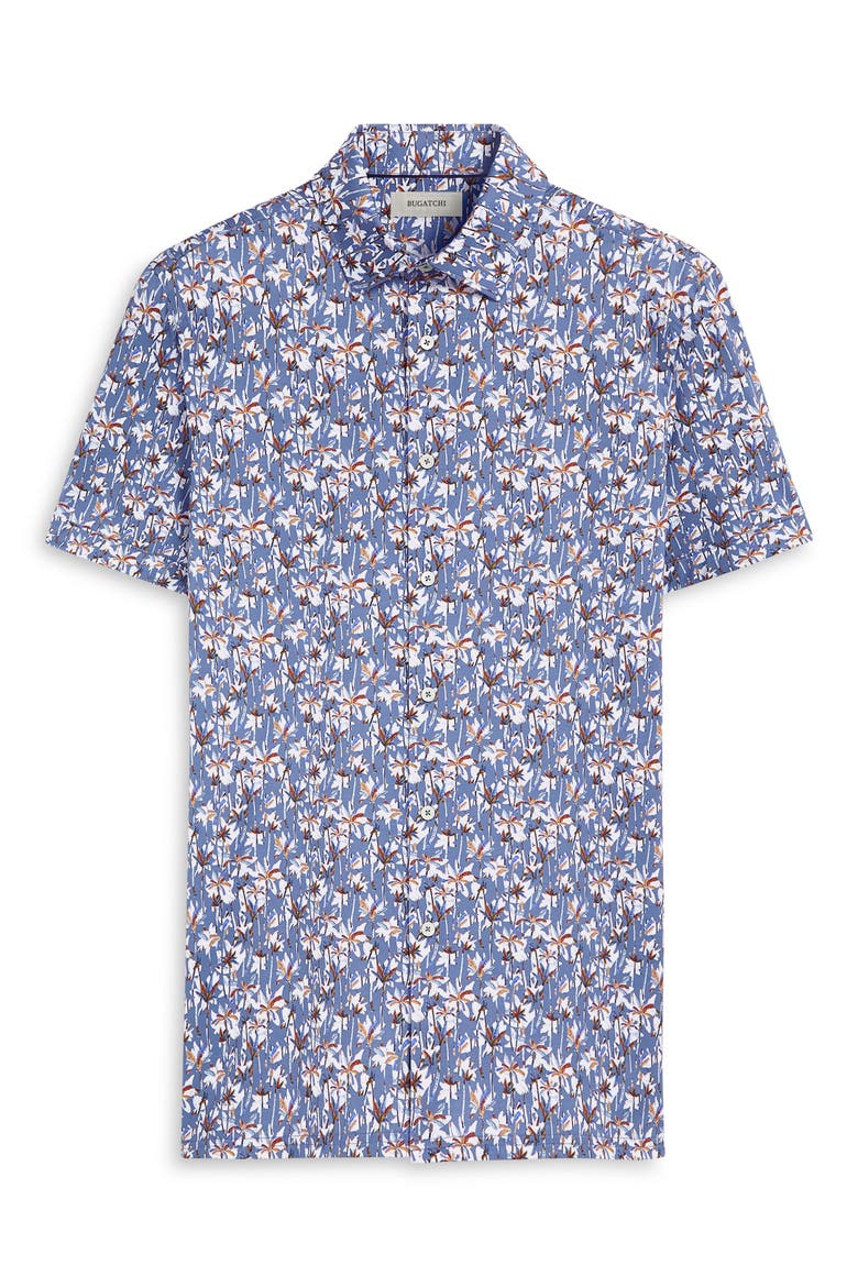 Milo OoohCotton® Short Sleeve Button-Up Shirt, Alternate, color, AIR BLUE
