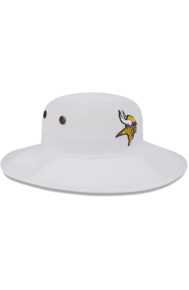 New Era Men's New Era White Minnesota Vikings 2023 NFL Training Camp Panama Bucket Hat, Alternate, color, 
