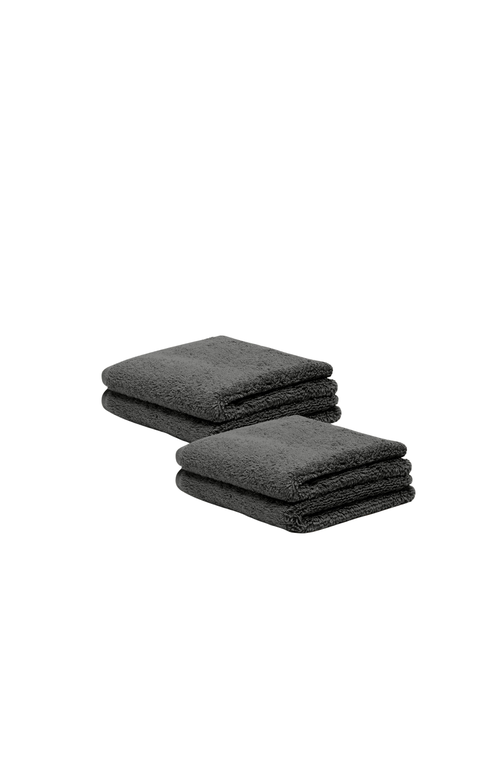 Italic Serene Ultraplush Collection Bath Essentials- Washcloths 4 Pack In Gray