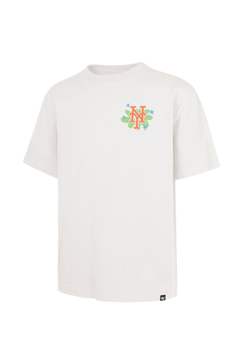 Men's '47 Cream New York Mets Flora Foundation T-Shirt, Alternate, color, Cream