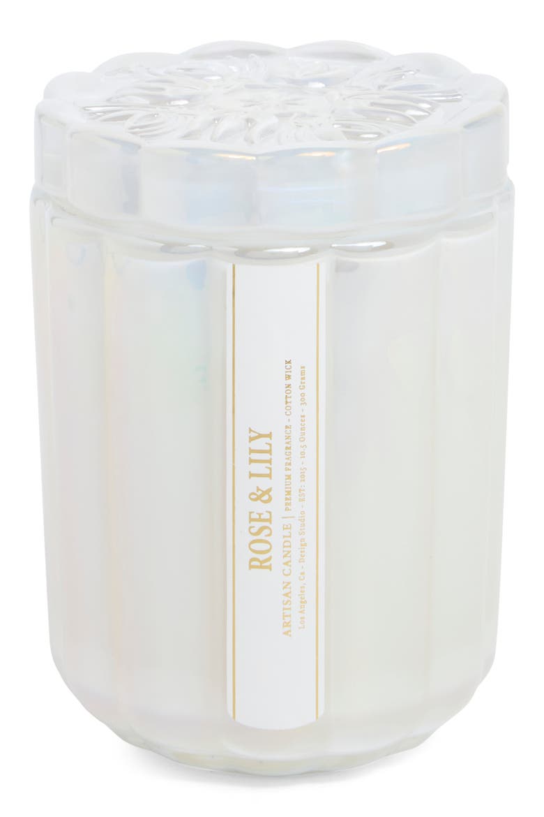 Rose & Lily Scented Candle, Main, color, ROSE N LILY