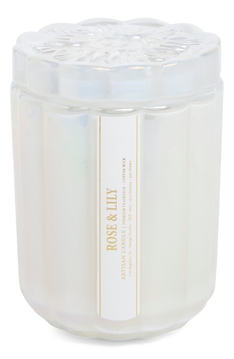 PORTOFINO CANDLES Rose & Lily Scented Candle, Main, color, Rose N Lily