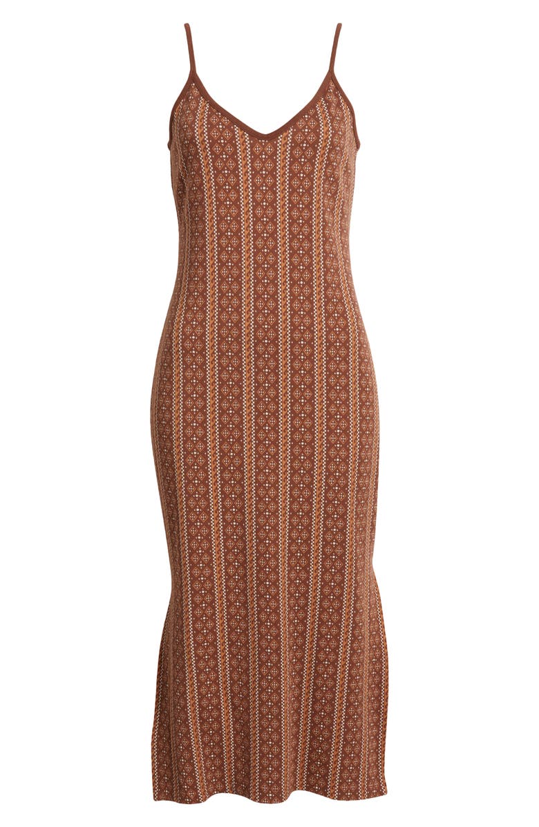 Rip Curl San Carlos Jacquard Stripe Midi Dress, Alternate, color,