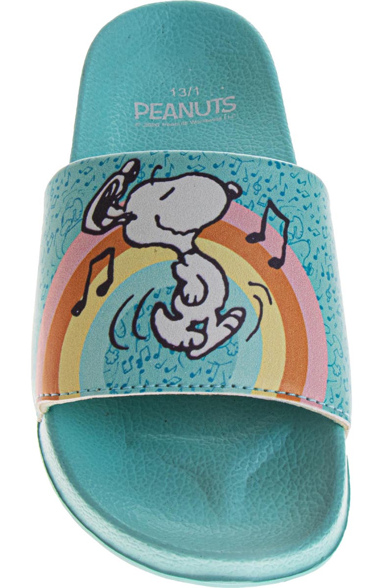 JOSMO Kids' Peanuts Musical Snoopy Slide Sandal, Alternate, color, Blue