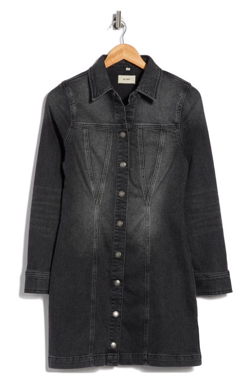 Dl1961 Peyton Long Sleeve Denim Dress In Black