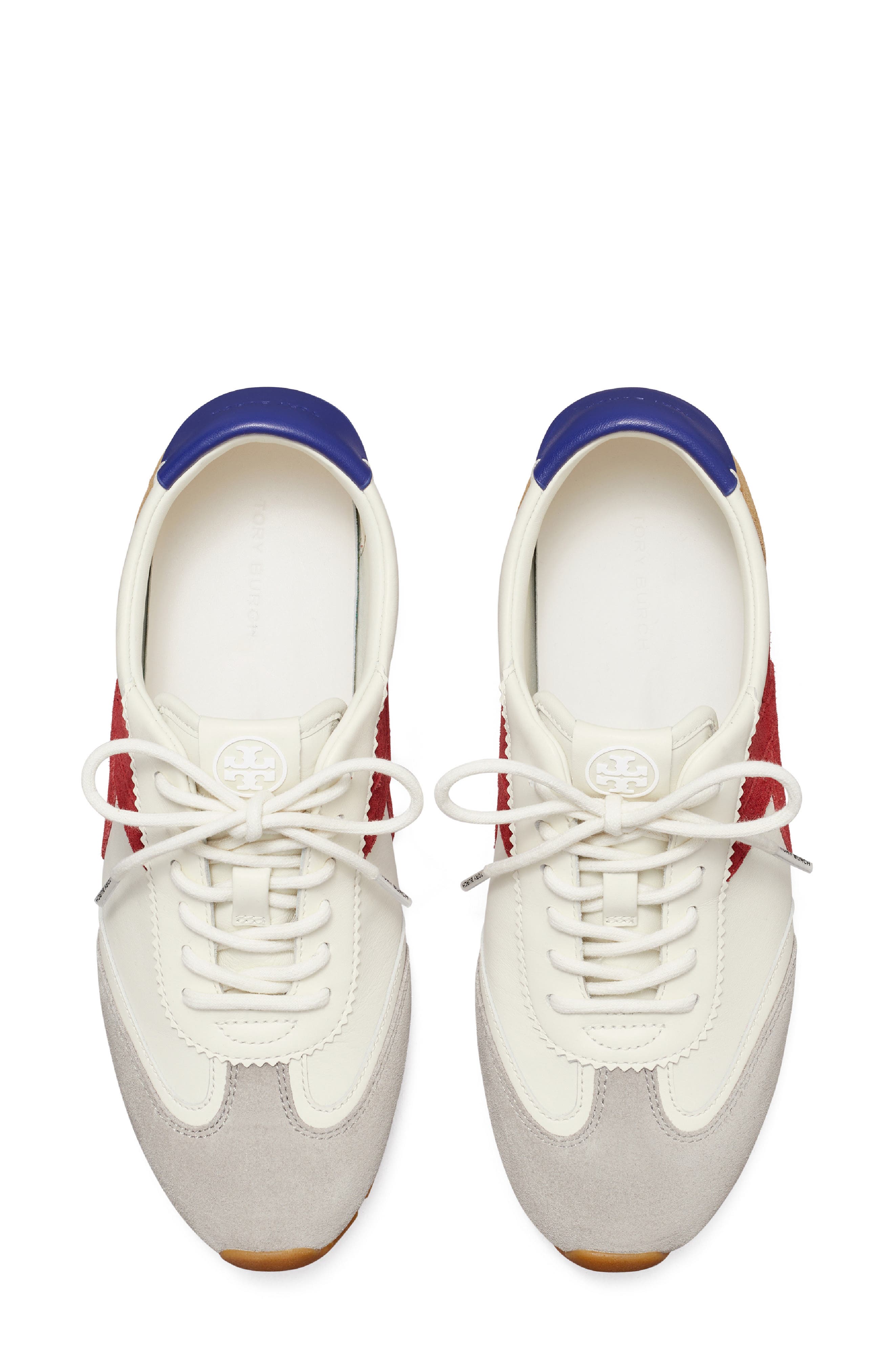 Hank Field Sneaker, Alternate, color, CREAM / TORY RED / GREY