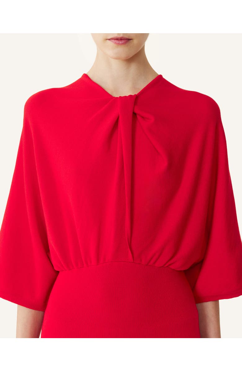 Lanvin Merino Wool Sweater With Bow Detail, Alternate, color, Poppy Red