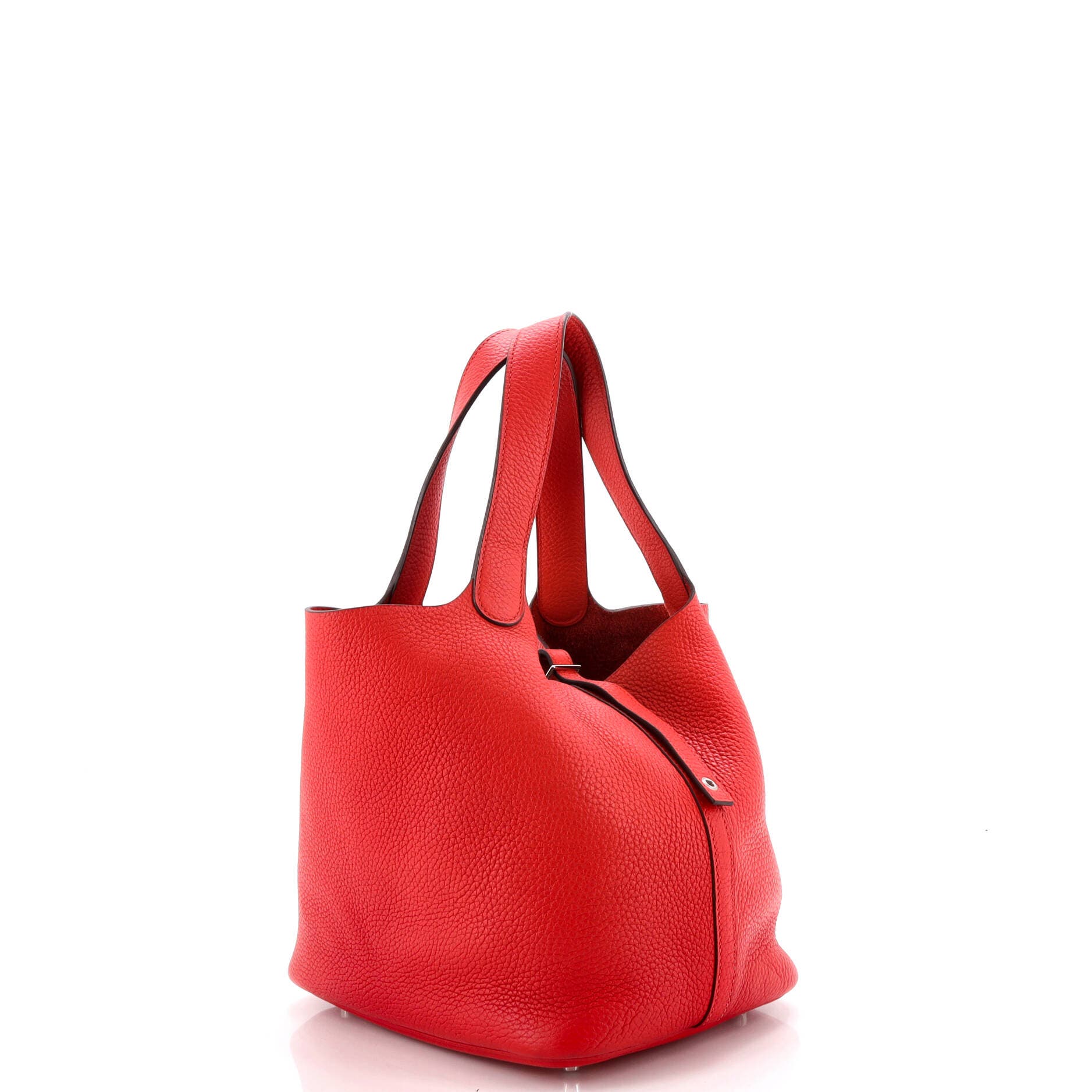 Picotin Lock Bag Clemence MM, Alternate, color, Rouge Tomate