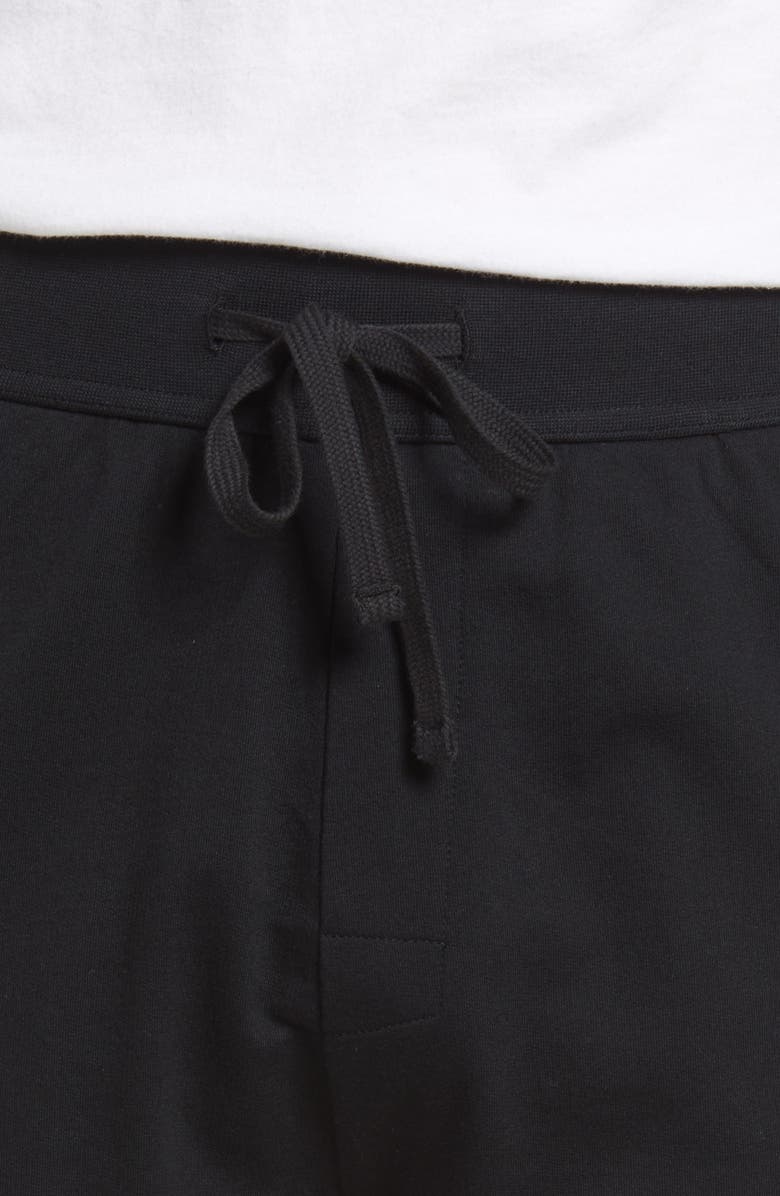 BOSS Essential Cotton Pajama Shorts, Alternate, color, Black
