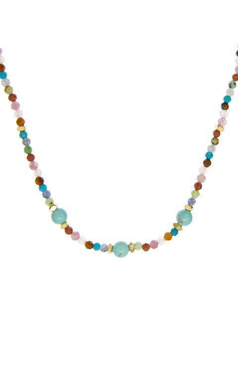 Natural Stone Beaded Necklace
