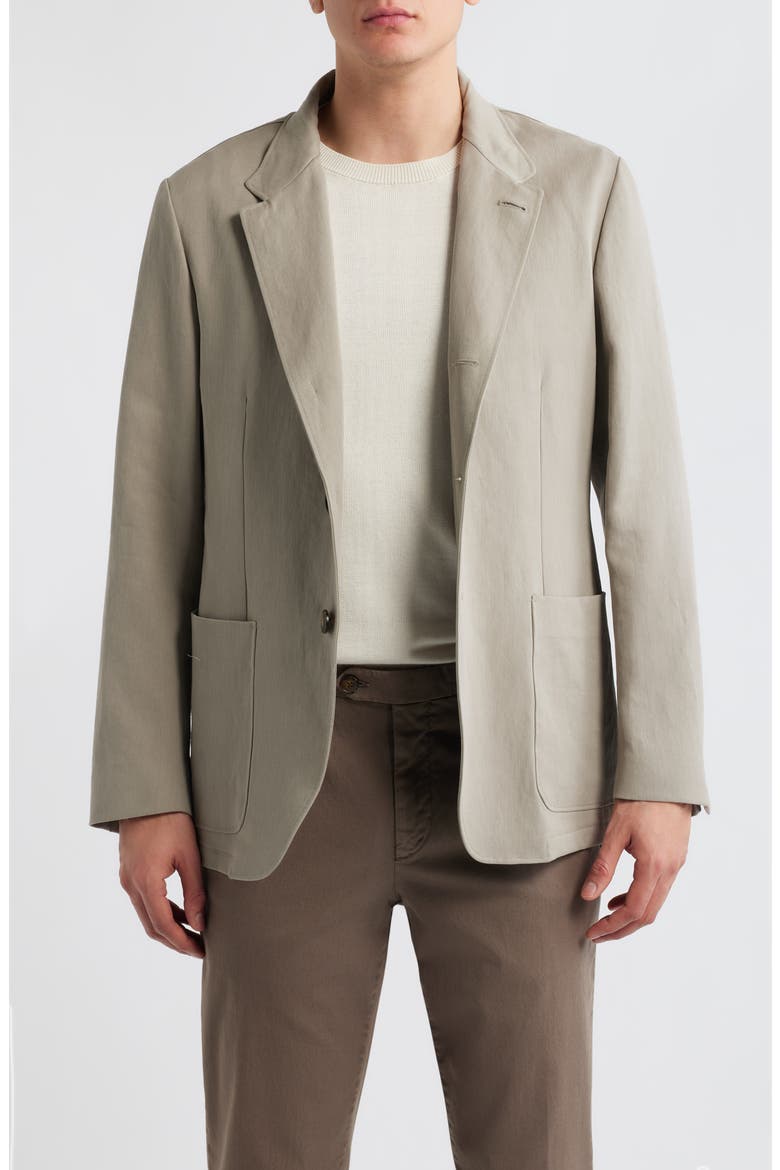 Bruma Trim Fit Tan Linen Sport Coat, Main, color, BEIGE
