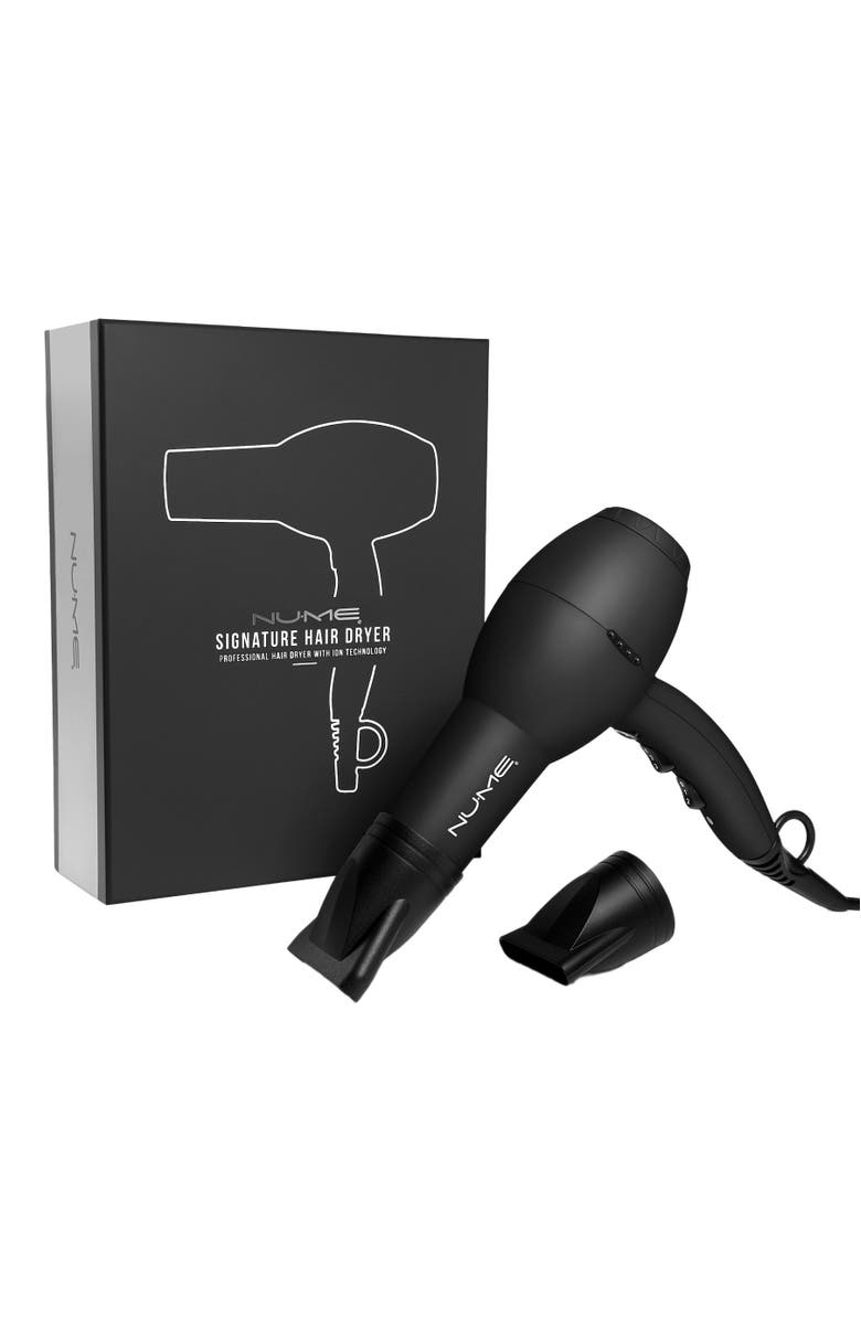 NUME Signature Hair Dryer | Ionic fast-drying Blow Dryer, Alternate, color, Black