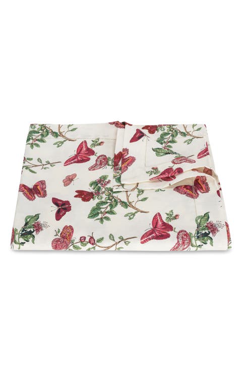 Baudin Butterfly Linen Tablecloth
