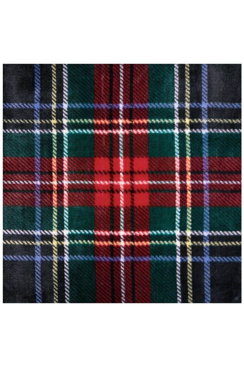 Devon Tartan Reversible Throw, Alternate, color, NAVY BLUE