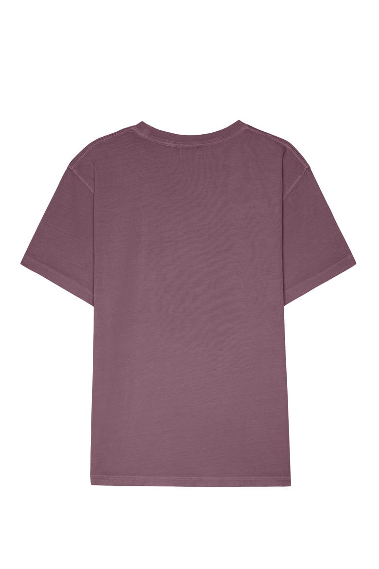 Mens Lil Smile Midweight Garment Dye Tee, Alternate, color, Plum