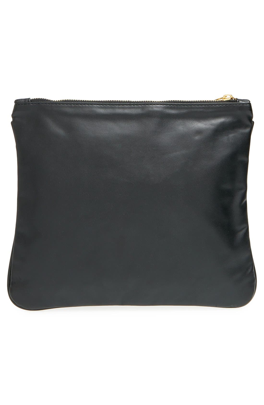 Word Zip Top Pouch, Alternate, color, MULTI