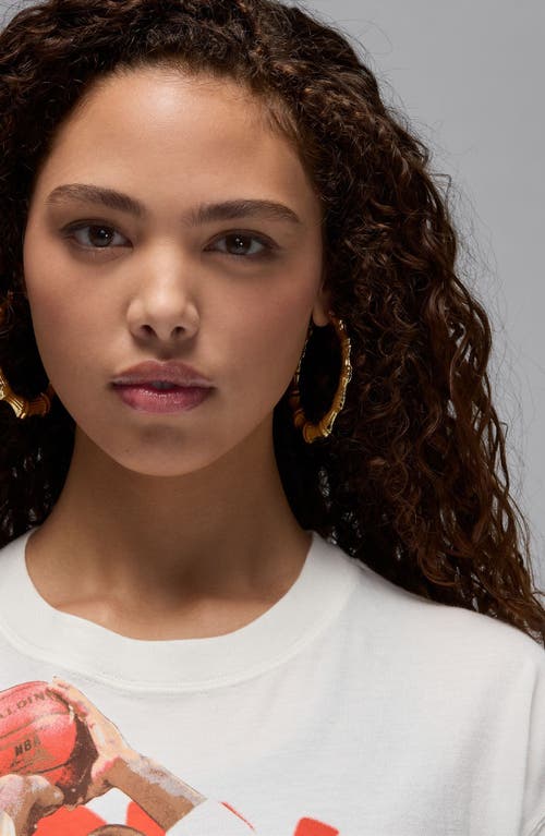 Shop Jordan Shooting Threes Graphic T-shirt In Sail