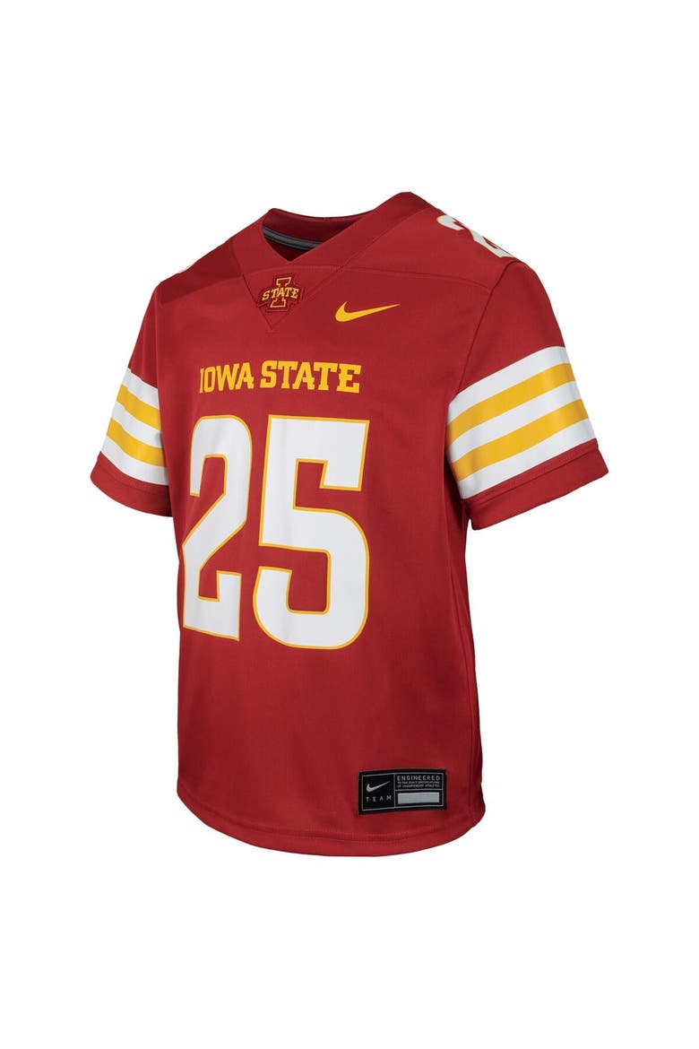 Youth Nike #25 Cardinal Iowa State Cyclones Untouchable Replica Game Jersey, Alternate, color, Cardinal