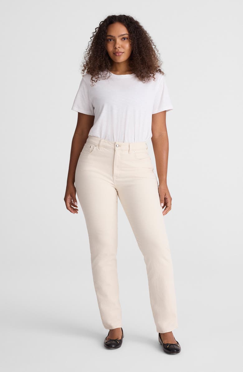 Madewell The Curvy Jules Slim Straight Leg Jeans, Alternate, color, Vintage Canvas