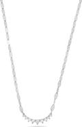 LANA 14k Gold Diamond Curved Pendant Necklace