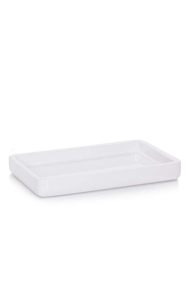 Domus White Gloss Tray, Main, color, WHITE