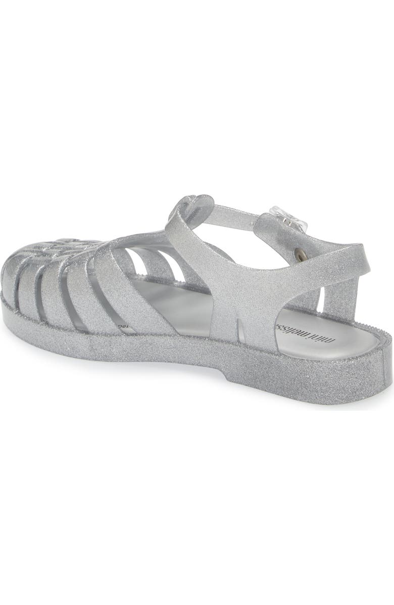 Mini Melissa Kids' Mini Posession Jelly Fisherman Sandal, Alternate, color, Clear Glit