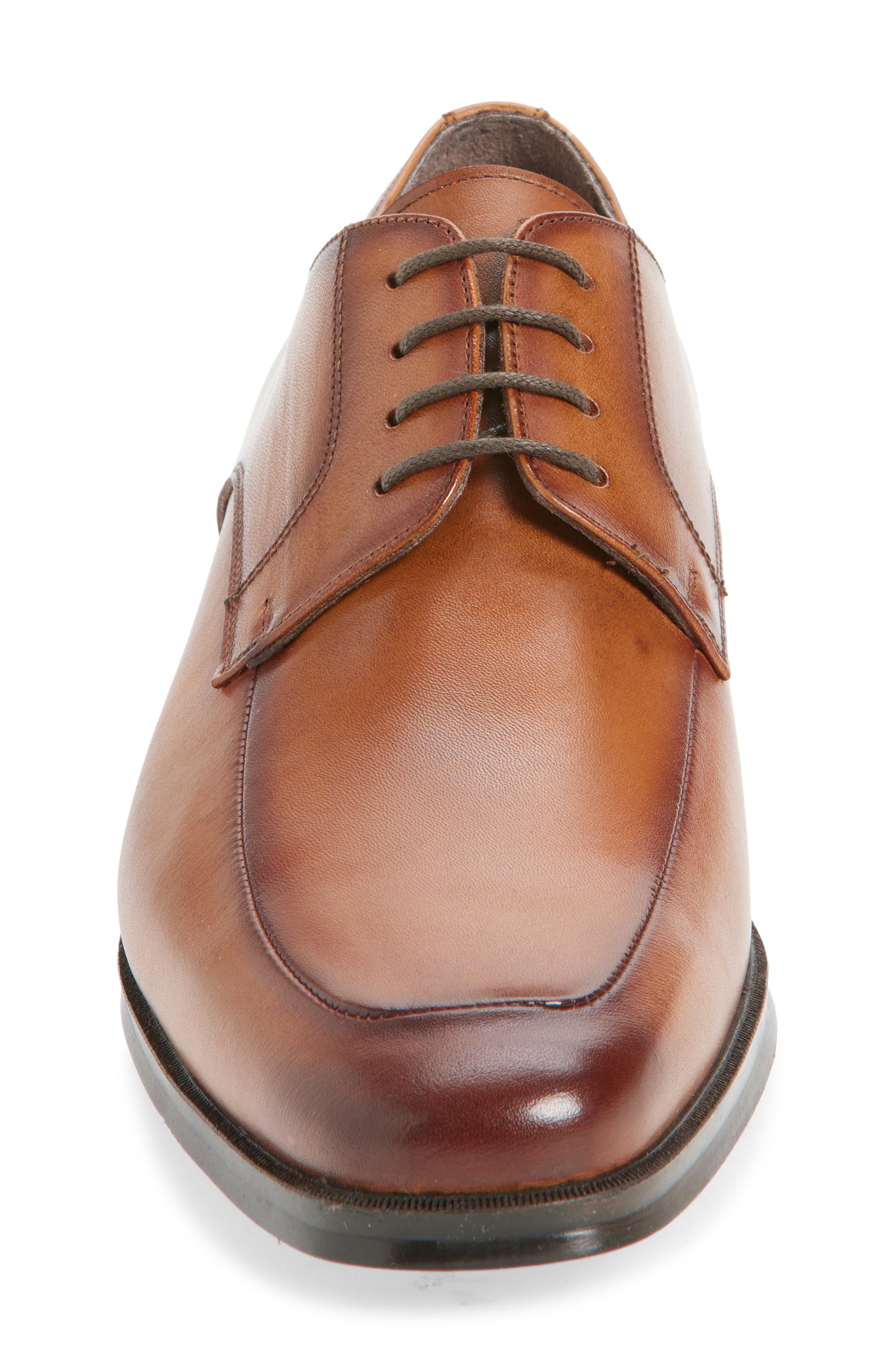 Bruno Magli Pio Leather Derby, Alternate, color, Cognac