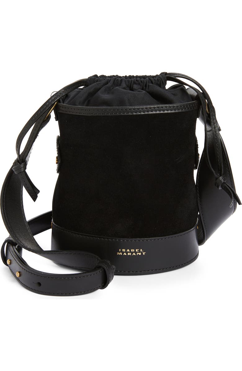 Isabel Marant Small Samara Suede Bucket Bag, Main, color,
