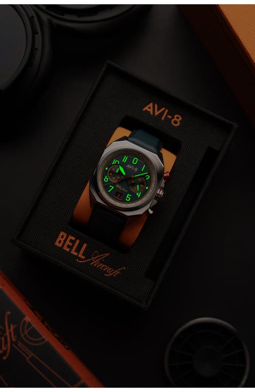 Avi-8 Bell X-1 Machbuster Chronograph Watch, 41mm In Green
