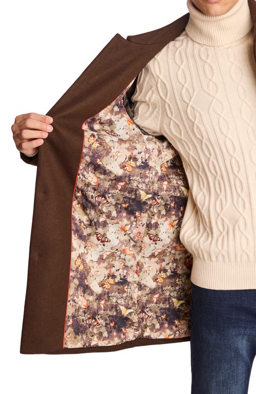 Paisley & Gray Wool Blend Topper Coat In Brown