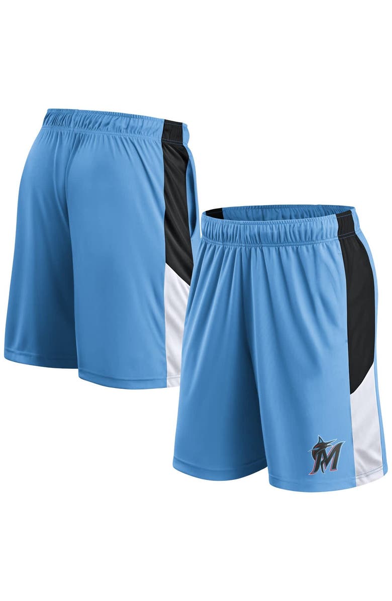 FANATICS Men's Fanatics Blue Miami Marlins Primary Logo Shorts, Main, color, 