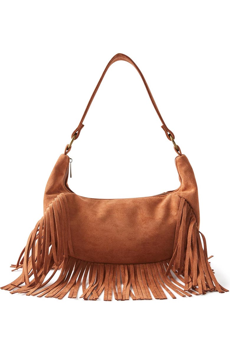 Rubi Shoes Dahlia Fringe Underarm Bag, Main, color,