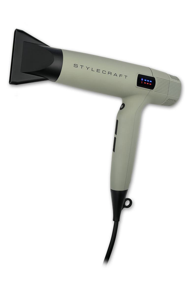 STYLECRAFT Sage Professional Hair Dryer, Alternate, color, Sage