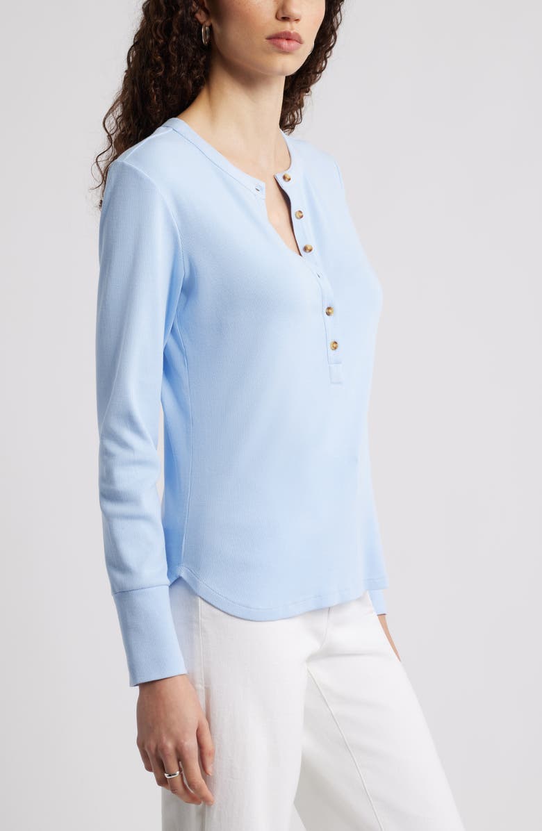 Caslon<sup>®</sup> Rib Henley, Alternate, color, Blue Windsurfer