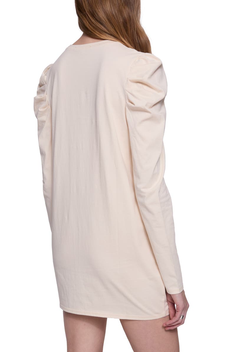 Rebecca Minkoff Janine Puff Long Sleeve Cotton Jersey Minidress, Alternate, color, 