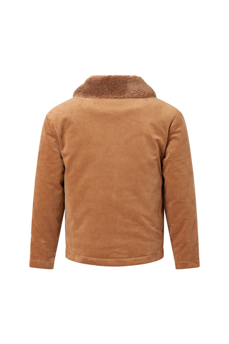 Cord Shearling Jacket, Alternate, color, Camel