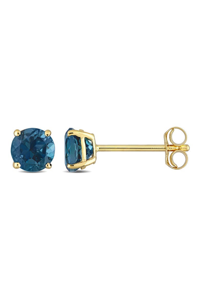 London Blue Topaz Stud Earrings, Main, color, BLUE